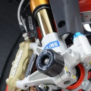 Alternative view of R&G Fork Protectors - RSV4 & Tuono V4