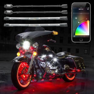 XKGlow® KS-Moto-Advance - XKchrome App Control Multicolor Motorcycle LED Underbody Kit