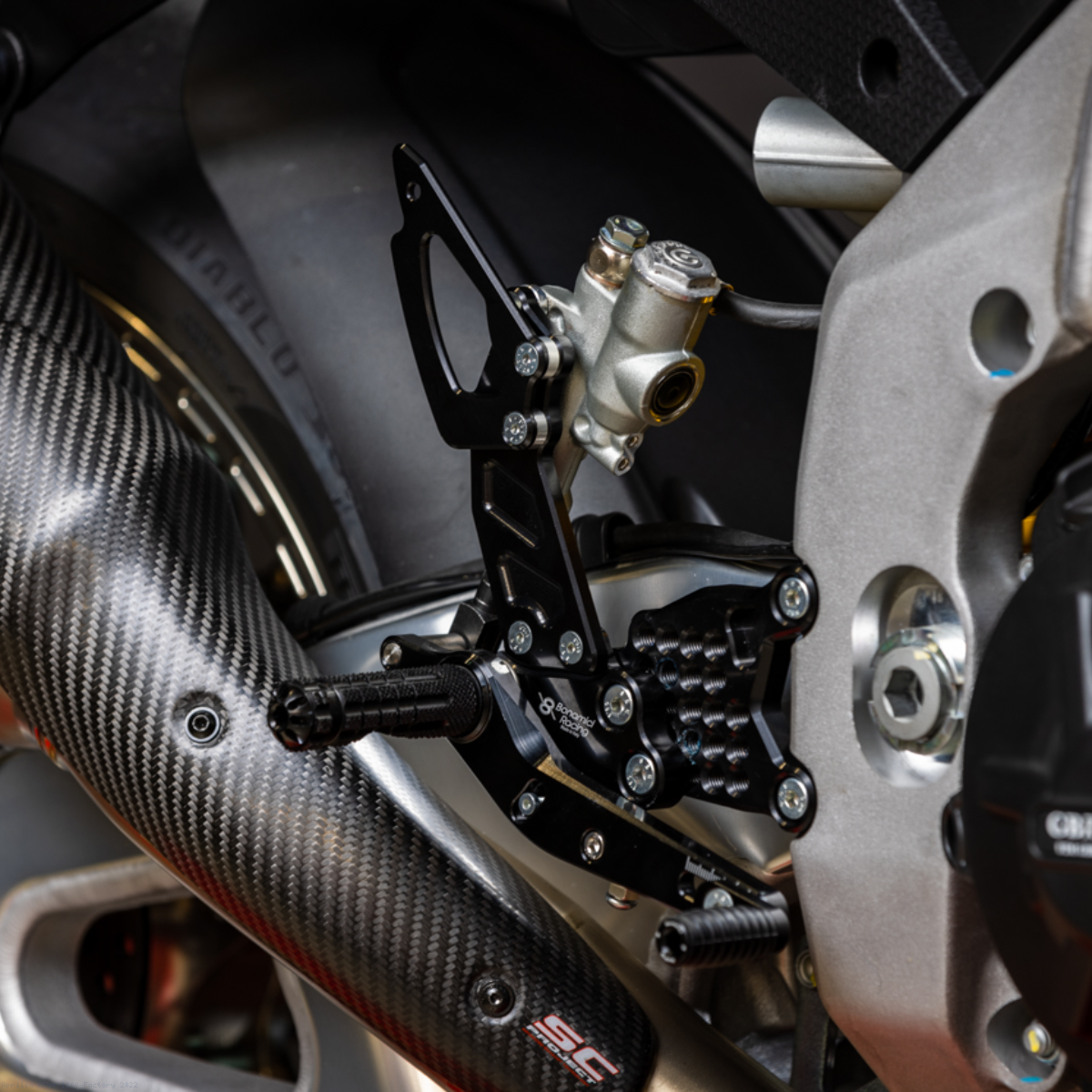 Adjustable Rearsets by Bonamici - Reverse (GP) Shift