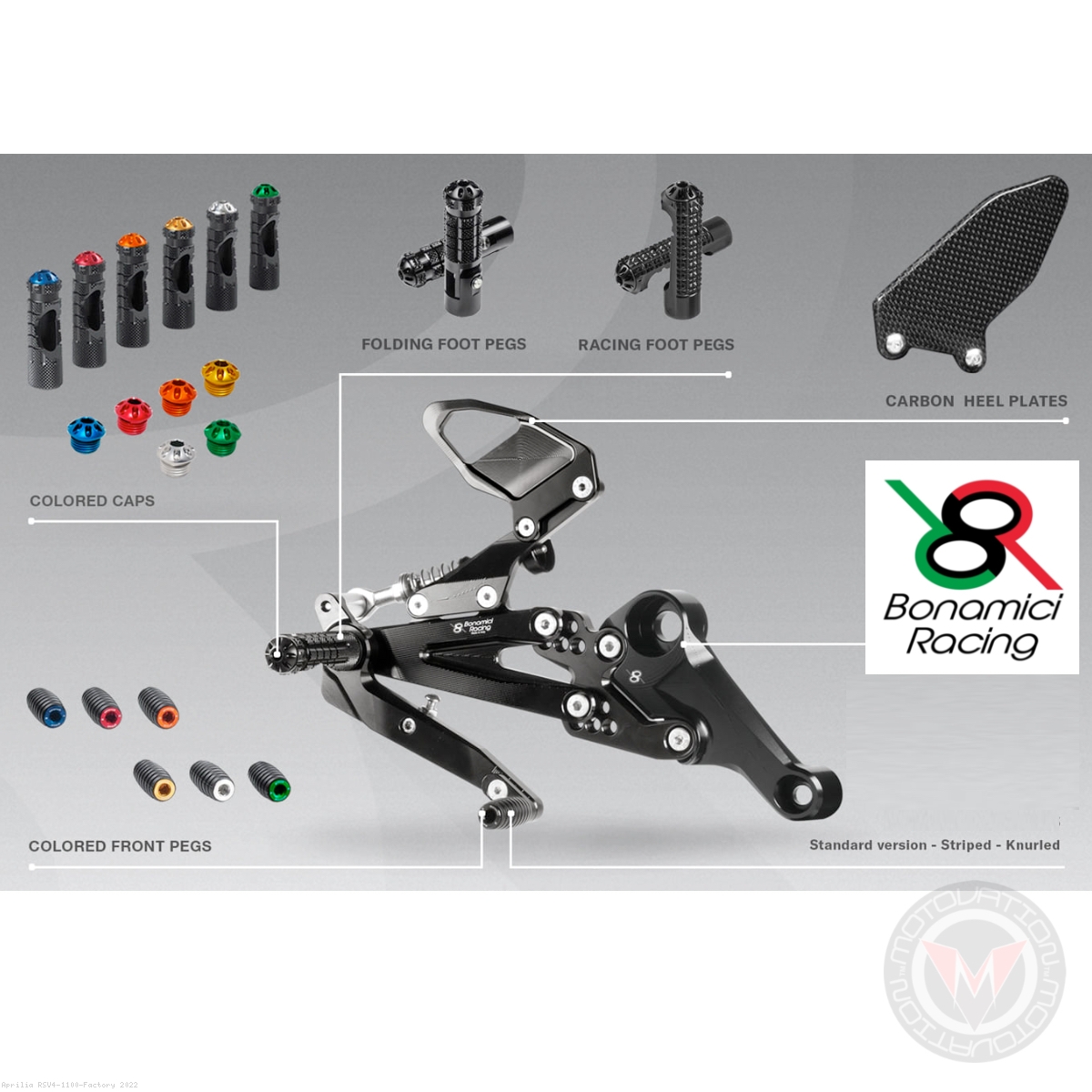 Adjustable Rearsets by Bonamici - Reverse (GP) Shift - Image 7