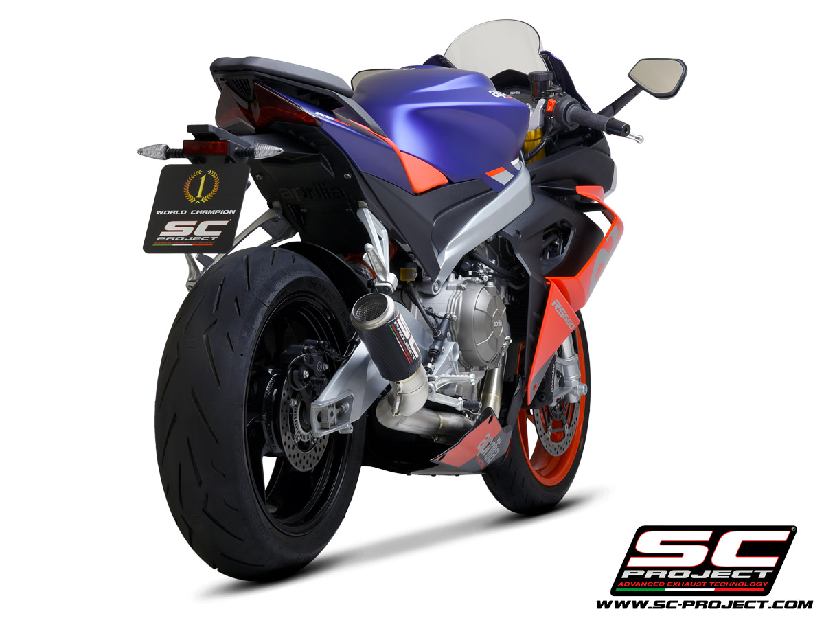 CR-T Exhaust - RS 660 - Carbon With Foot Peg Delete - Image 10