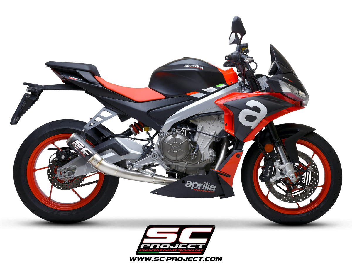 CR-T Exhaust - RS 660 - Carbon With Foot Peg Delete - Image 4