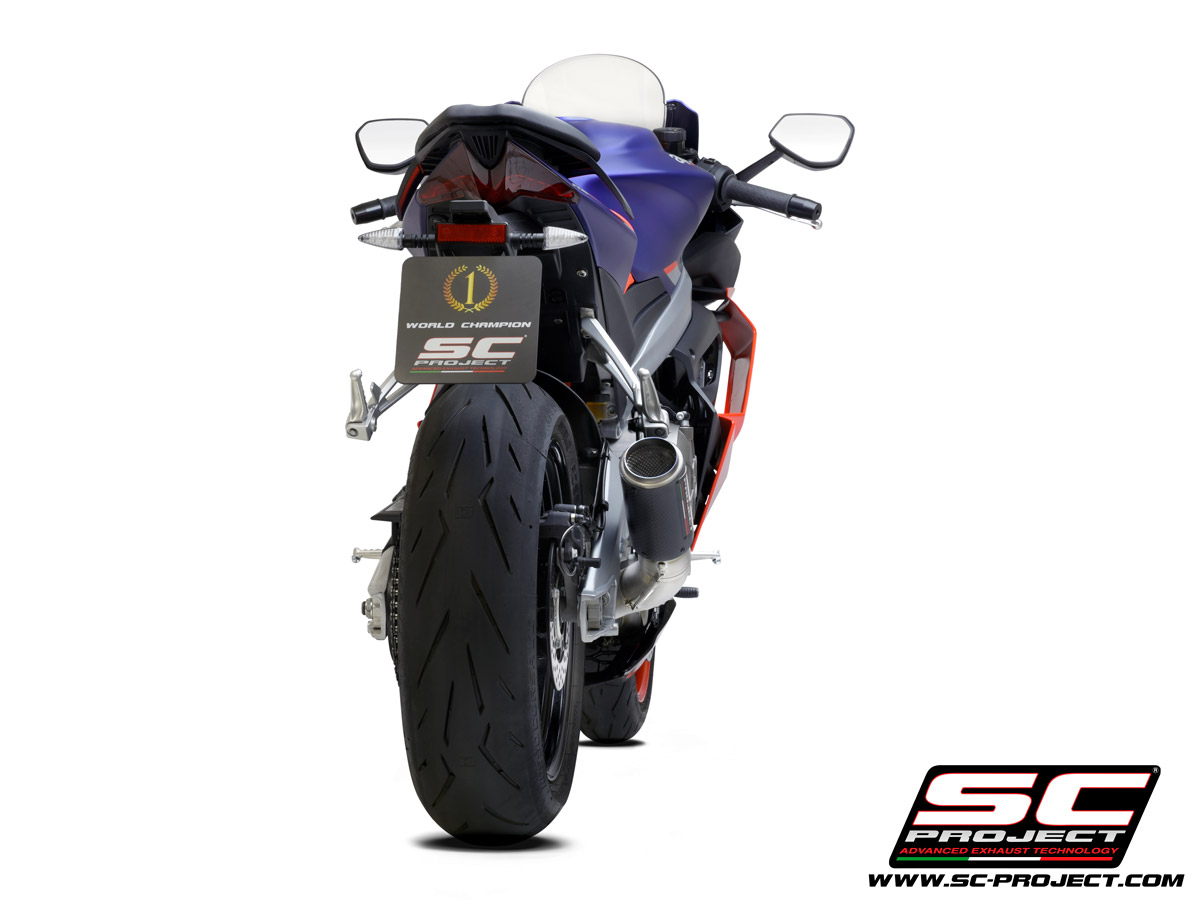 CR-T Exhaust - RS 660 - Carbon With Foot Peg Delete - Image 8