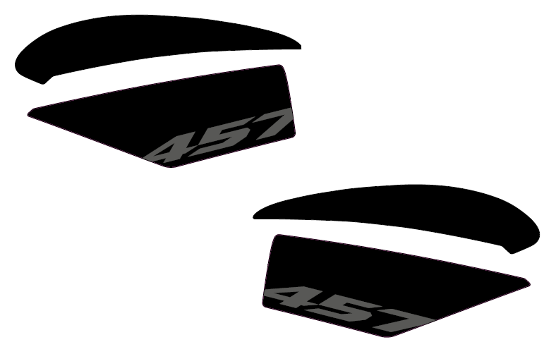 Aprilia RS 457 Side Tank Protection Stickers