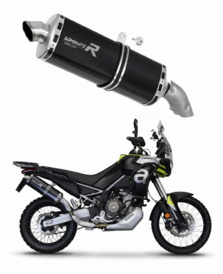 Aprilia Tuareg 660 2021 - 2023 Exhaust Silencer Muffler P7 BLACK + dB Killer Medium